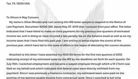 IRS Letter Sample by LetterWriting on DeviantArt