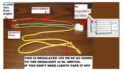 regulator rectifier motorcycle wiring