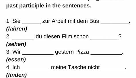 german language worksheets