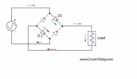 Full Wave Rectifier-Bridge Rectifier-Circuit Diagram with Design & Theory