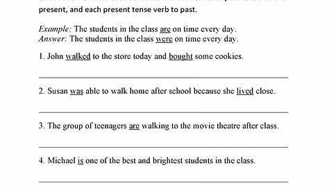 subject verb agreement worksheets 7th grade