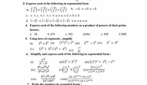 grade 7 exponents and powers math practice questions tests worksheets