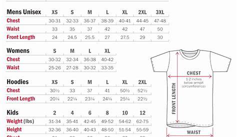 25 Clothing Size Chart Template in 2020 (With images) | Size chart