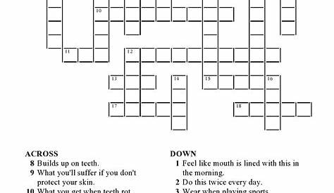 Printable Summer Crossword Puzzles - Printable Crossword Puzzles