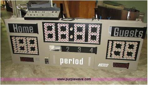 Nevco 2-2000 scoreboard in MCpherson, KS | Item AZ9639 sold | Purple Wave