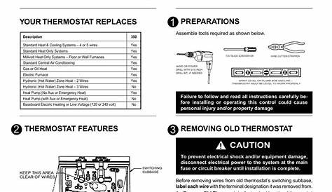 White-Rodgers 1F82-261 Heat Pump Thermostat Wiring Diagram - Collection