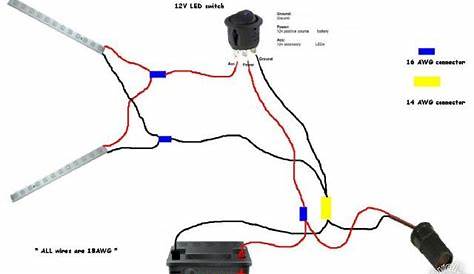 12V Wiring Diagram / Strip Lights