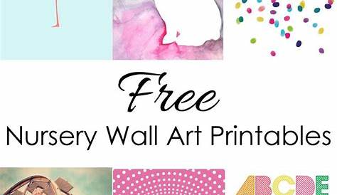 Free Nursery Wall Art Printables | Art wall kids, Nursery wall art