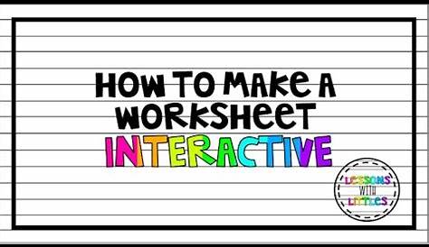 how to make a worksheets