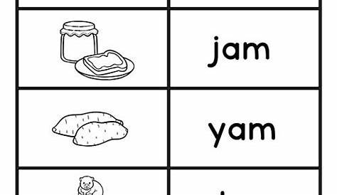 word family am worksheets