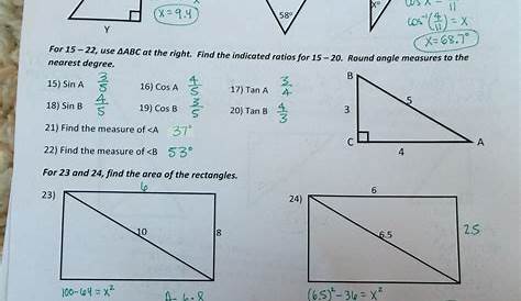 geometry similar triangles worksheet answers