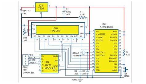 weighing scale circuit diagram