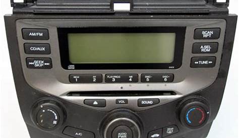 2AC2 2003 2007 Honda Accord Radio CD Player LX 4DR 2AC2