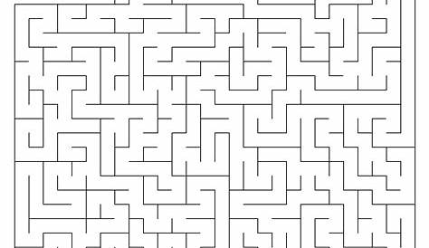 Mazes to Print - Medium Cutout Mazes
