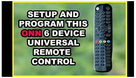 Programming This ONN 6 Device Universal Remote to ANY Device! - YouTube