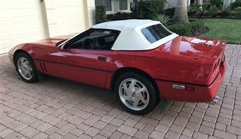 1988 Red Corvette Convertible Z52 Manual Transmission for sale: photos
