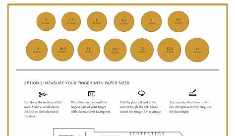 ring size chart male