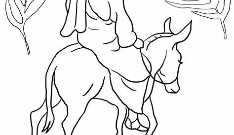 Palm Sunday Coloring Pages For Preschoolers at GetColorings.com | Free