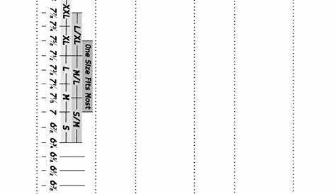 2023 Hat Size Chart - Fillable, Printable PDF & Forms | Handypdf