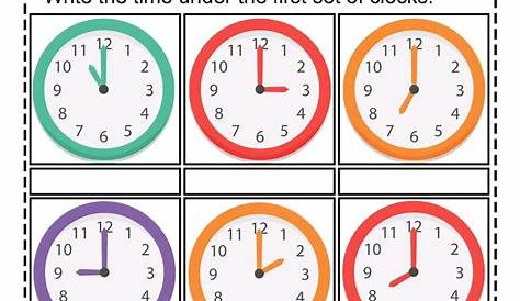 practice telling time worksheets