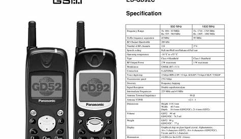 Panasonic Phone Troubleshooting Manual