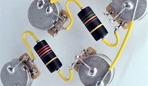 Les Paul ® Type Wiring Harness by JEL - CTS 525k Long Shaft | Reverb