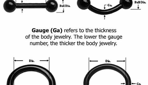 body jewelry gauge sizes