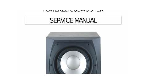 Infinity ENTRA SUB TWO Service manual | Manualzz