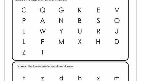 Alphabet Identification Worksheets | AlphabetWorksheetsFree.com