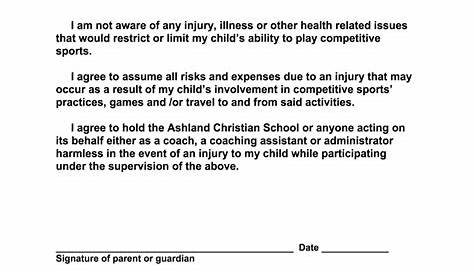 Sports Waiver Form - Fill Online, Printable, Fillable, Blank | pdfFiller