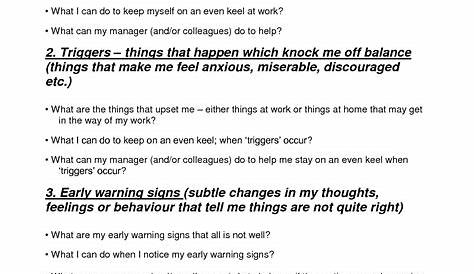 9 Wellness Recovery Action Plan Worksheets / worksheeto.com