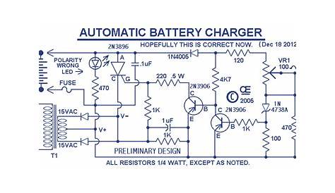 battery charger using scr circuit diagram