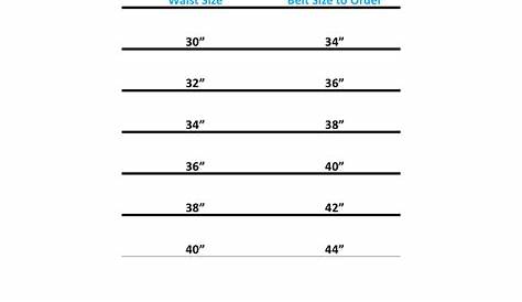 versace belt size chart