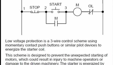 start stop electrical diagram