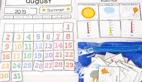 Free Printable Weather Chart for Home or School - A Little Pinch of Perfect