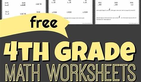 30 Free Printable Math Worksheets for 4th Grade ~ edea-smith