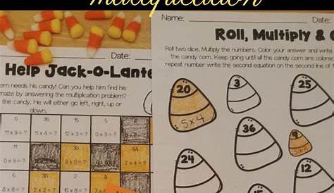 Adorable and fun Halloween multiplication pages | Halloween