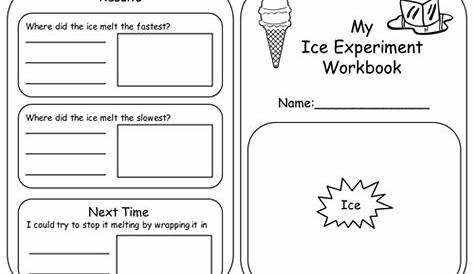 grade 2 melting ice worksheet