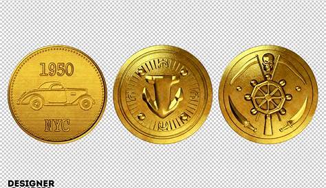 gold coin printable