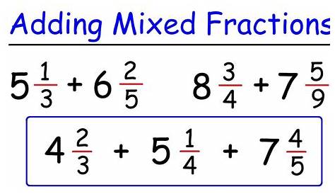 Adding Fractions And Mixed Numbers With Regrouping Calculator - Rick