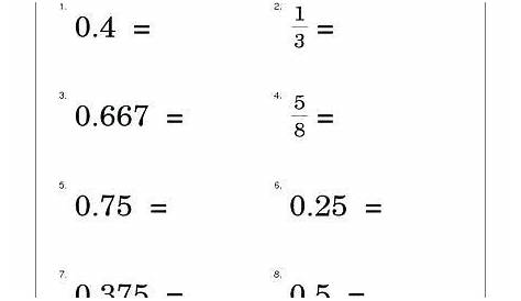 27 Decimals Worksheets Grade 4 how to turn decimals into fractions
