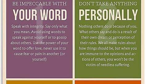 the four agreements printable