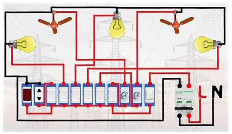 household wiring diagram Typical house electrical wiring diagram