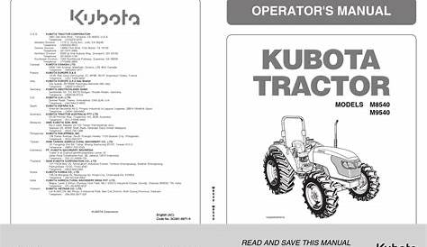 KUBOTA M8540 OPERATOR'S MANUAL Pdf Download | ManualsLib