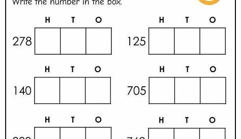 hundreds tens and ones worksheets