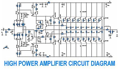 high power amplifier circuit diagram