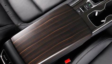 Middle console armrest box cover trim Matt wood grain For Honda Accord
