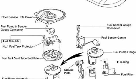 Fuel filter diagram toyota camry