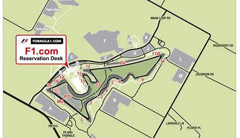 Map To Circuit Of The Americas