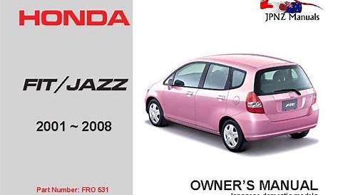 Honda – Fit Hybrid car owners user manual in English | 2010 – 2013